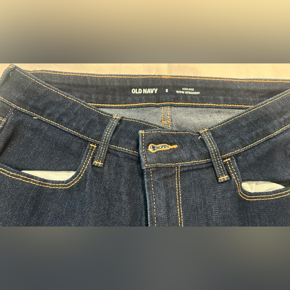 Old Navy Men's Dark Blue Slim Straight Jeans